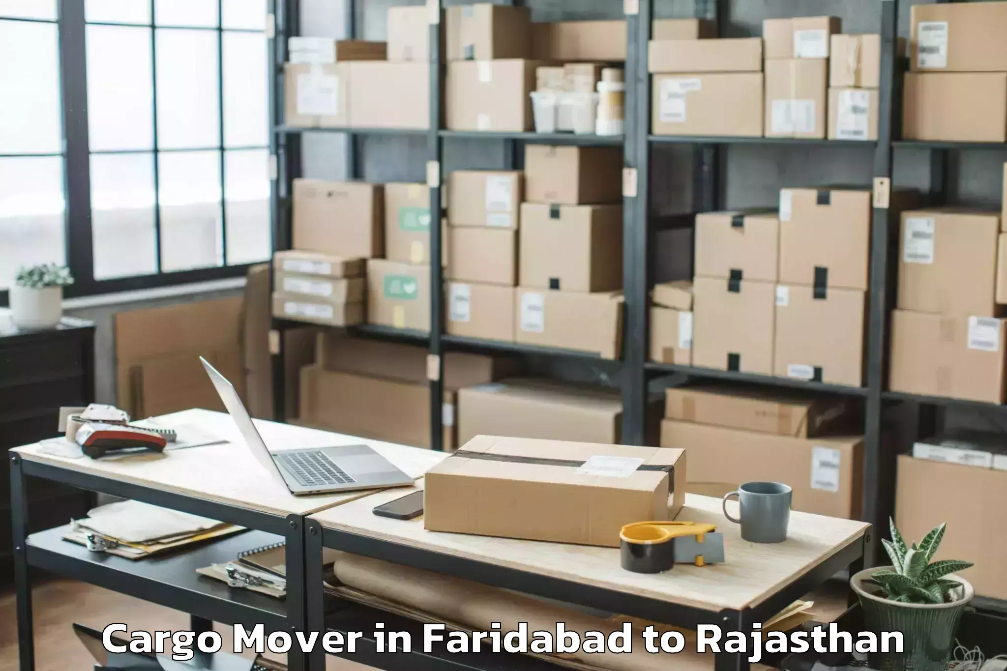 Top Faridabad to Vijainagar Cargo Mover Available